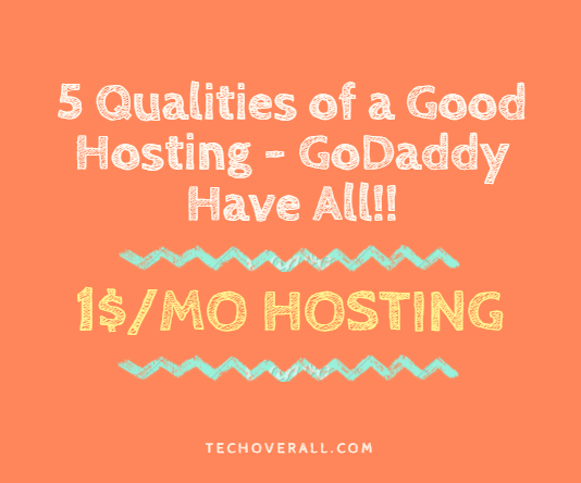 5 qualities of a good hosting in godaddy